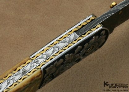 Jody Muller Custom Knife Sole Authorship Engraved Journeyman Smith Linerlock - Image 5