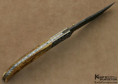 Jody Muller Custom Knife Sole Authorship Engraved Journeyman Smith Linerlock - Image 4