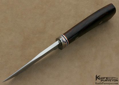 Joe Flournoy Master Smith Custom Knife Hand Forged 5160 Steel & Desert Ironwood "Personal Carry" - Image 4