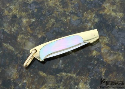 Joe Kious Custom Knife 14Kt Gold Miniature Slipjoint - Image 4