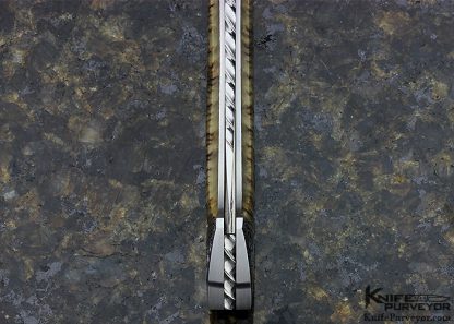 Joe Kious Custom Knife Rams Horn "M" Signed Engraved Lockback - Image 8