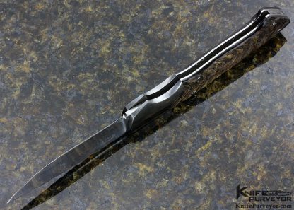 Joe Kious Custom Knife Rams Horn Lockback Interframe - Image 5
