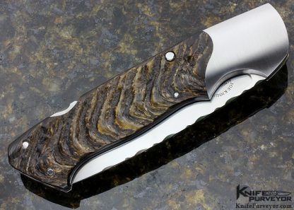 Joe Kious Custom Knife Rams Horn Lockback Interframe - Image 3