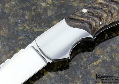 Joe Kious Custom Knife Rams Horn Lockback Interframe - Image 2