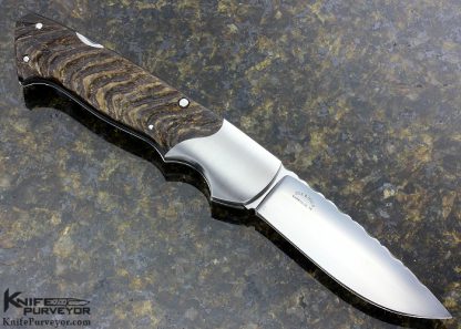 Joe Kious Custom Knife Rams Horn Lockback Interframe - Image 7