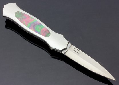 Joe Kious Custom Knife Blacklip Pearl Lockback Dagger - Image 3