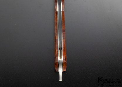 Joe Kious Custom Knife Skull Crusher Thuya Burl Wood Lockback - Image 6