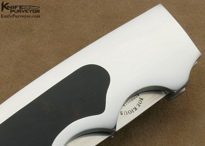 Joe Kious Custom Knife Exotic Material Interframe Lockback - Image 4