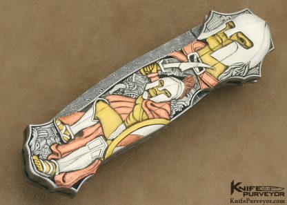 Joe Kious Custom Knife Ron Skaggs Engraved Double Pocket Locket Automatic FrontLock - Image 5