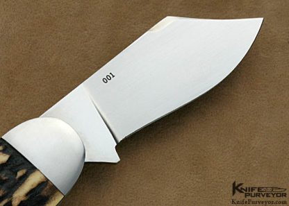 Joe Knipstein Custom Knives 2 Blade Stag Elephant Toe Slip Joint - Image 4