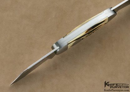 Joe Knipstein Custom Knives 2 Blade Stag Elephant Toe Slip Joint - Image 6