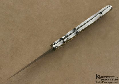 Joe Kious Custom Knife Jon Robyn Engraved Exotic Material Inlayed Lockback - Image 6