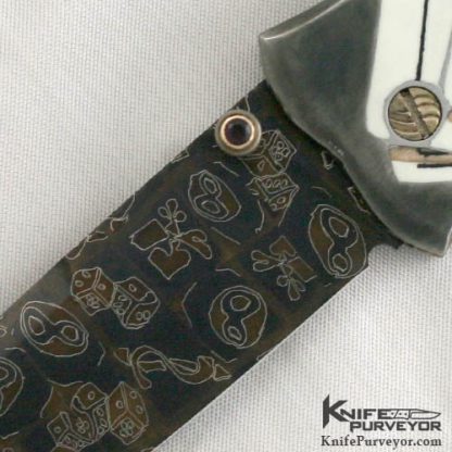 Joe Olson Custom Knife Sole Authorship Gambler Dagger - Image 2