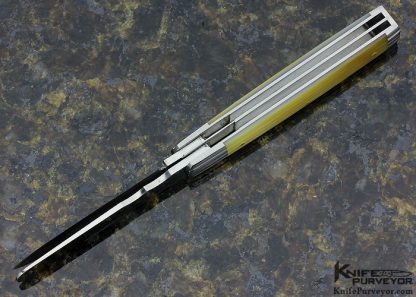Joel Chamblin Custom Knife Fluted Pearl Doctors Knife Slip Joint - Image 5