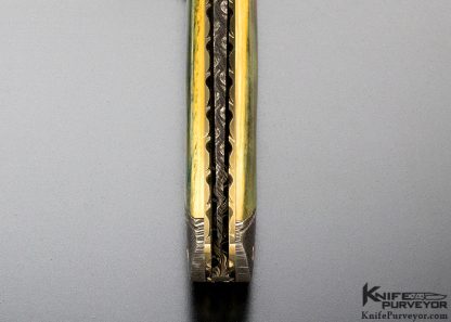 Joel Chamblin Custom Knife George Werth & Robert Eggerling Damascus and Mammoth Linerlock - Image 9
