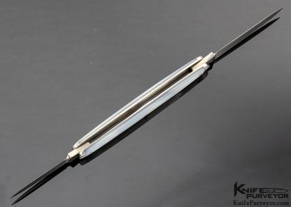 Joel Chamblin Custom Knife Fluted Mother of Pearl Two Blade Slipjoint - Image 5