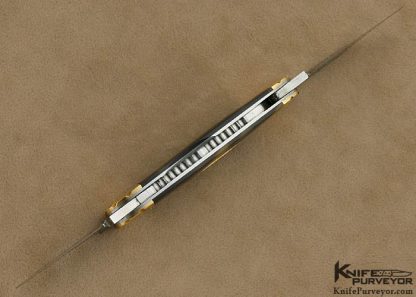 Joel Chamblin Custom Knife Exotic Material & 14Kt Gold Swell Center Congress Slip Joint - Image 6