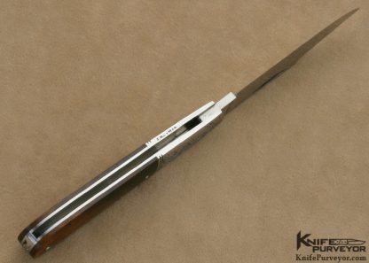 Joel Chamblin Custom Knife Simon Lytton Engraved Desert Ironwood Barlow Pattern Slip Joint - Image 8