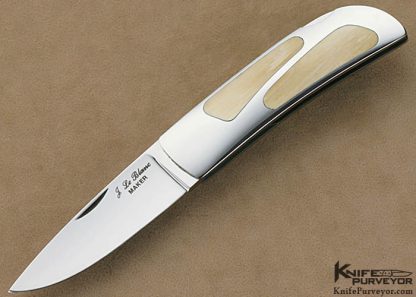 John Le Blanc Custom Knife  Double Interframe Lockback