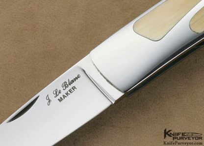 John Le Blanc Custom Knife  Double Interframe Lockback - Image 2