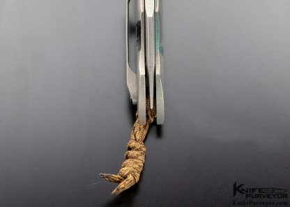 Jonathan McNees Custom Knife "Baby Bolt" Carved Titanium - Image 8