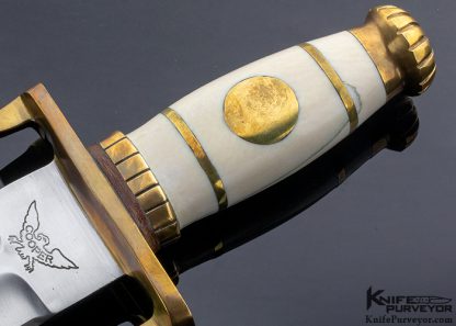 John Nelson Cooper Custom Knife Mammoth and Brass "Iron Master" - Image 3