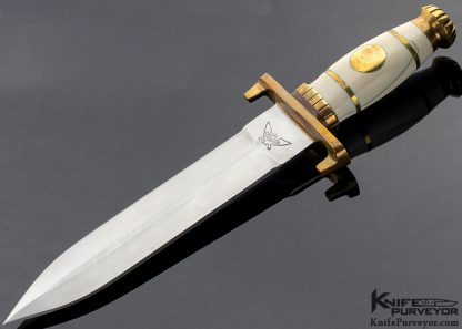 John Nelson Cooper Custom Knife Mammoth and Brass "Iron Master"