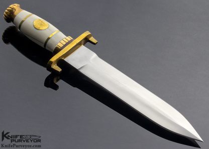 John Nelson Cooper Custom Knife Mammoth and Brass "Iron Master" - Image 4