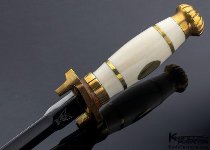 John Nelson Cooper Custom Knife Mammoth and Brass "Iron Master" - Image 7