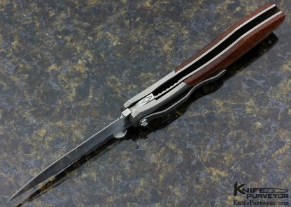 John W. Smith Custom Knife Canvas Micarta & Titanium RG-1 Linerlock - Image 5