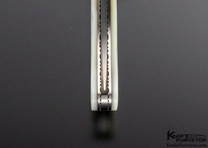 John W Smith Custom Knife Fluted Persian with Gold Accents - Image 6