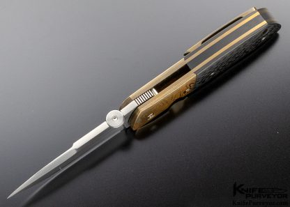 John W. Smith Custom Knife SD-2 Mokume and Carbon Fiber Liner Lock - Image 5
