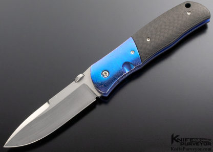 John W Smith Custom Knife SD-2 with Carbon Fiber and Timascus Linerlock 10549