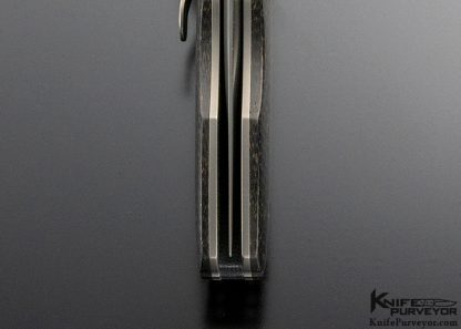 John W. Smith Custom Knife Titanium and Lightning Strike Carbon Fiber F5 Flipper - Image 8