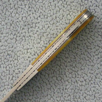 John W Smith Custom Knife Fluted Goldlip Pearl Engraved Lockback - Image 3