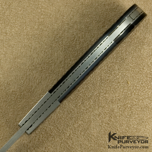 John W. Smith Custom Knife Sole Authorship Engraved Fluted Blacklip Pearl Lockback - Image 4