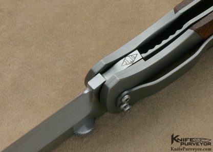 John W. Smith Custom Knife Canvas Micarta RG1 Linerlock - Image 9