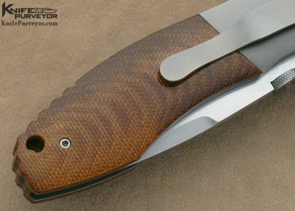 John W. Smith Custom Knife Canvas Micarta RG1 Linerlock - Image 5