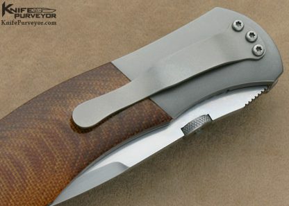 John W. Smith Custom Knife Canvas Micarta RG1 Linerlock - Image 4
