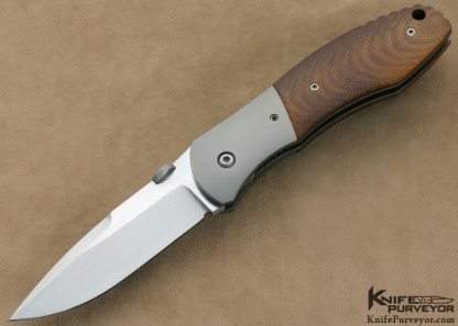John W. Smith Custom Knife Canvas Micarta RG1 Linerlock