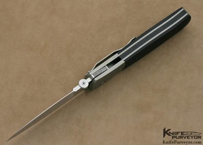 John W. Smith Custom Knife 4" Black G10 Utility Dagger Linerlock - Image 6