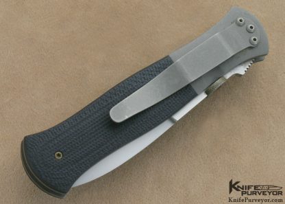 John W. Smith Custom Knife Black G-10 Tactical Folding Dagger - Image 3