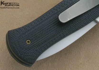 John W. Smith Custom Knife Black G-10 Tactical Folding Dagger - Image 4