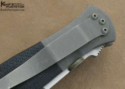 John W. Smith Custom Knife Black G-10 Tactical Folding Dagger - Image 5