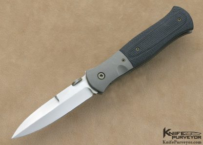 John W. Smith Custom Knife Black G-10 Tactical Folding Dagger