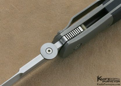 John W. Smith Custom Knife Black G-10 Tactical Folding Dagger - Image 7