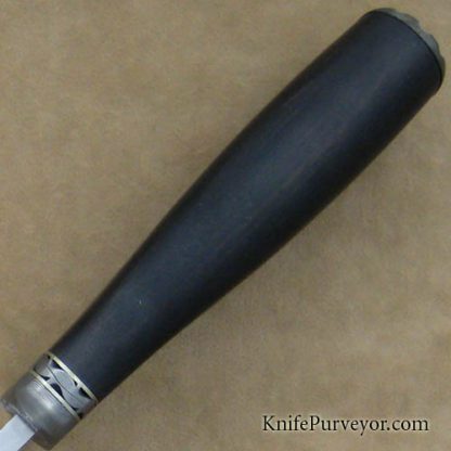 John W. Smith Custom Knife 2007 AKI Blacklip Pearl Folding Fighter - Image 4