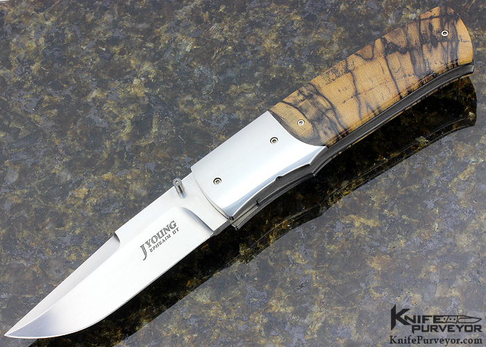 Hackberry Scale John Young Custom Knife and Bill Ankrom Collaboration with Spalted ...