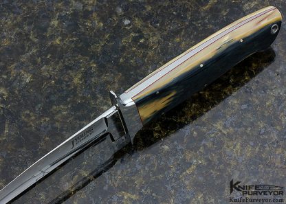 John Young Custom Knife Blue Mammoth Mini Wilderness - Image 4