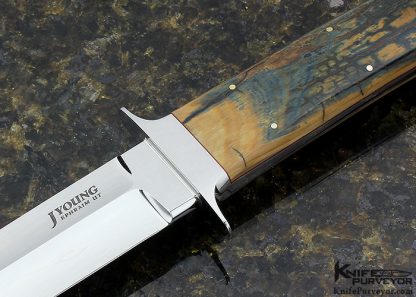 John Young Custom Knife Boot Knife w/ Signed Sheath - Image 2